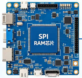 Expanding embedded storage space with SPI RAM chip